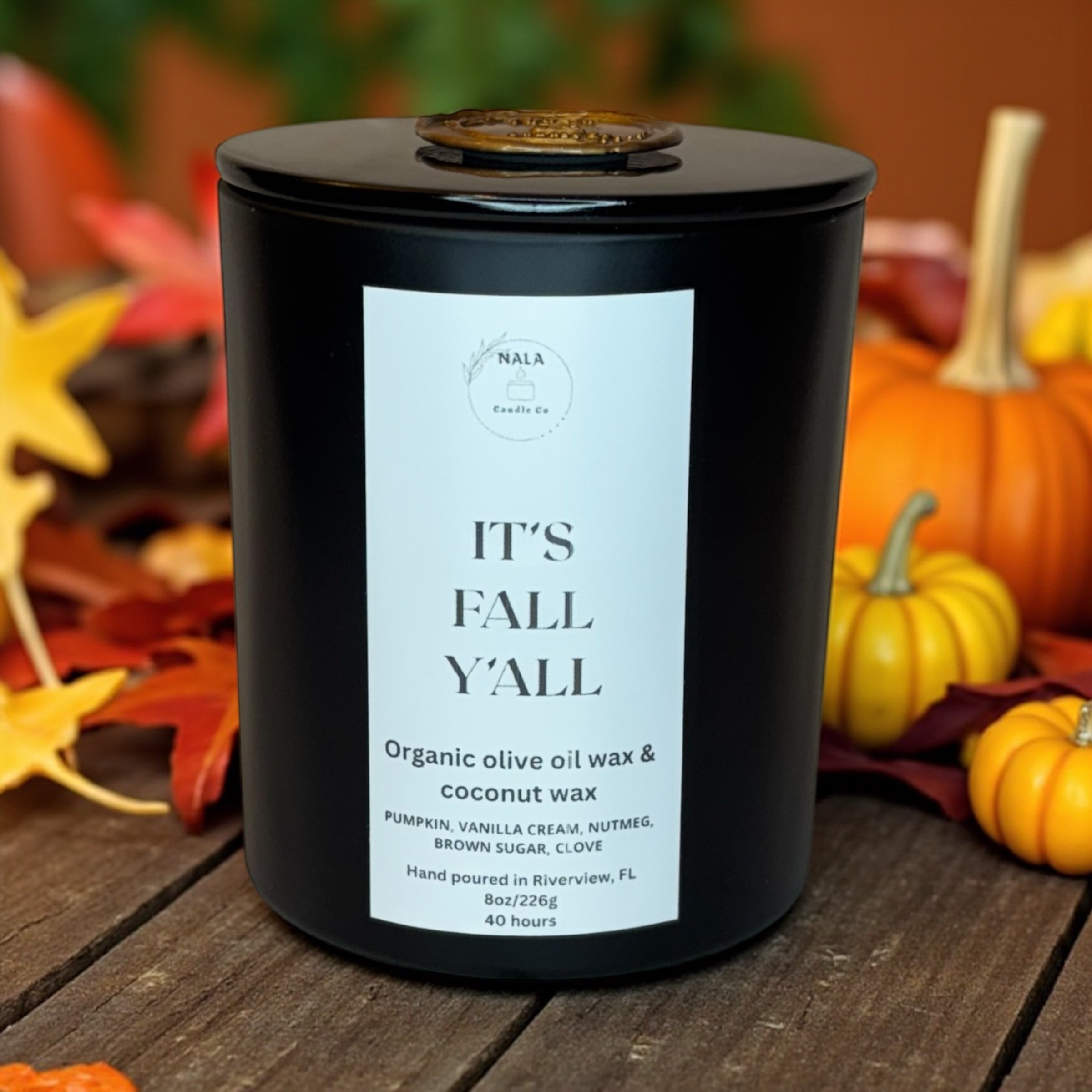ITS FALL Y'ALL 8oz CANDLE – NALA Candle Co